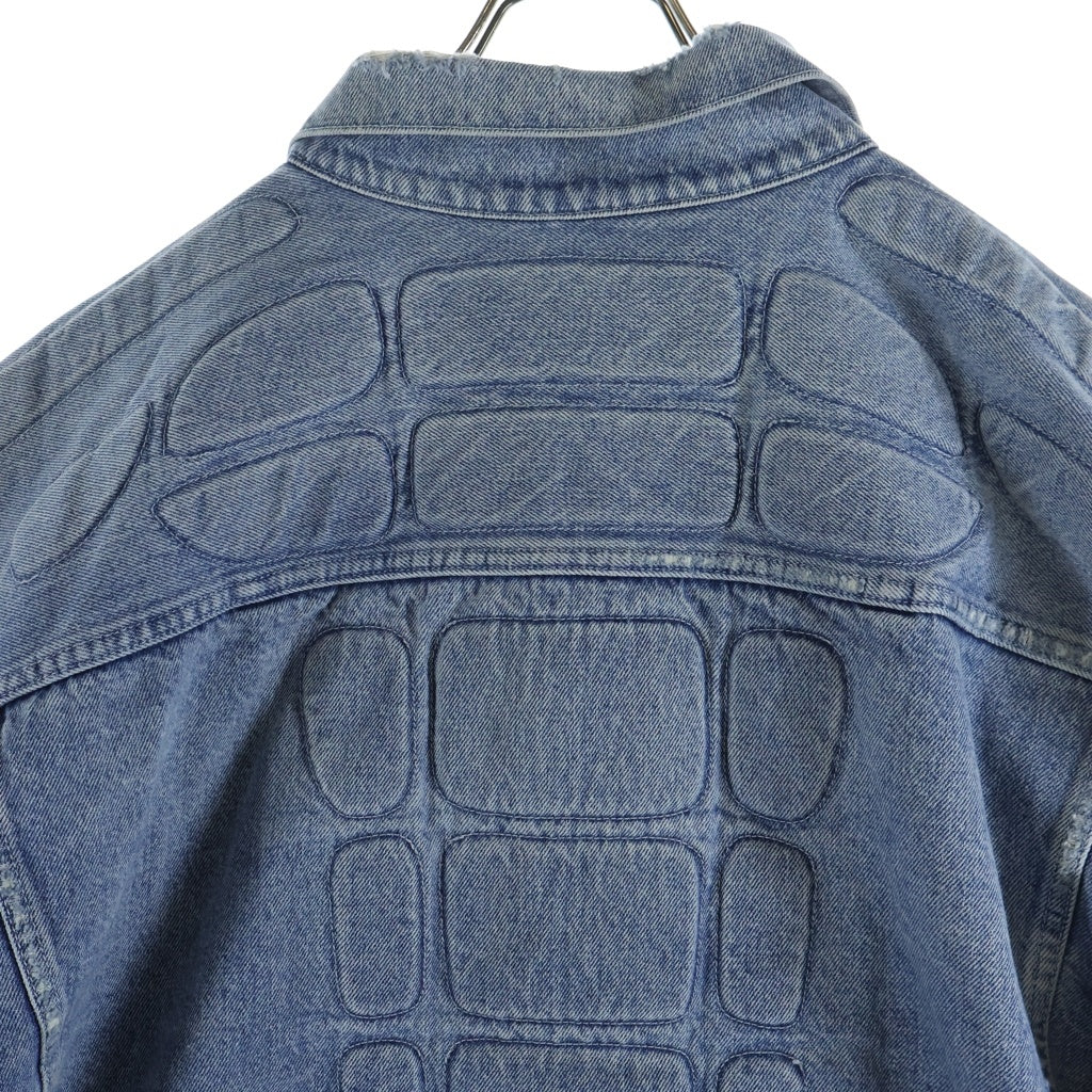 YEEZY GAP(イージーギャップ) PADDED DENIM JACKET ダメージ加工 パデット デニムジャケット インディゴ 472901-00-1
