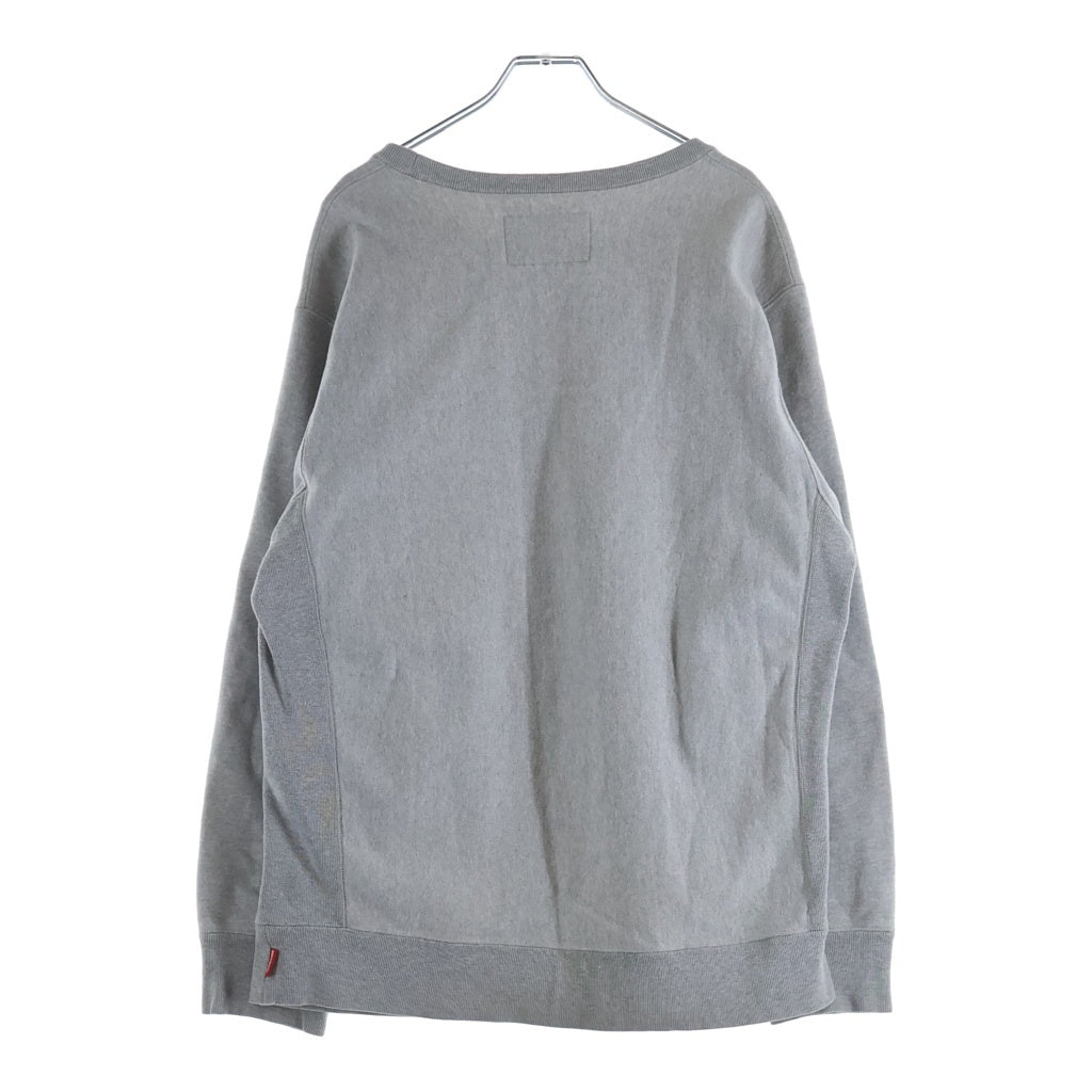 WACKO MARIA(ワコマリア) MIDDLE WEIGHT SWEAT SHIRT ミドルウェイト ロゴプリント クルーネックスウェットトレーナー グレー