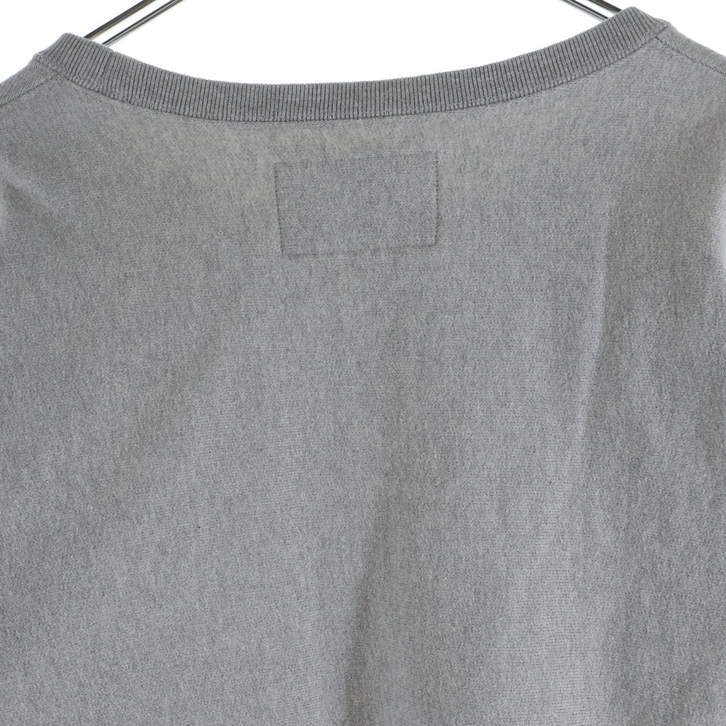 WACKO MARIA(ワコマリア) MIDDLE WEIGHT SWEAT SHIRT ミドルウェイト ロゴプリント クルーネックスウェットトレーナー グレー