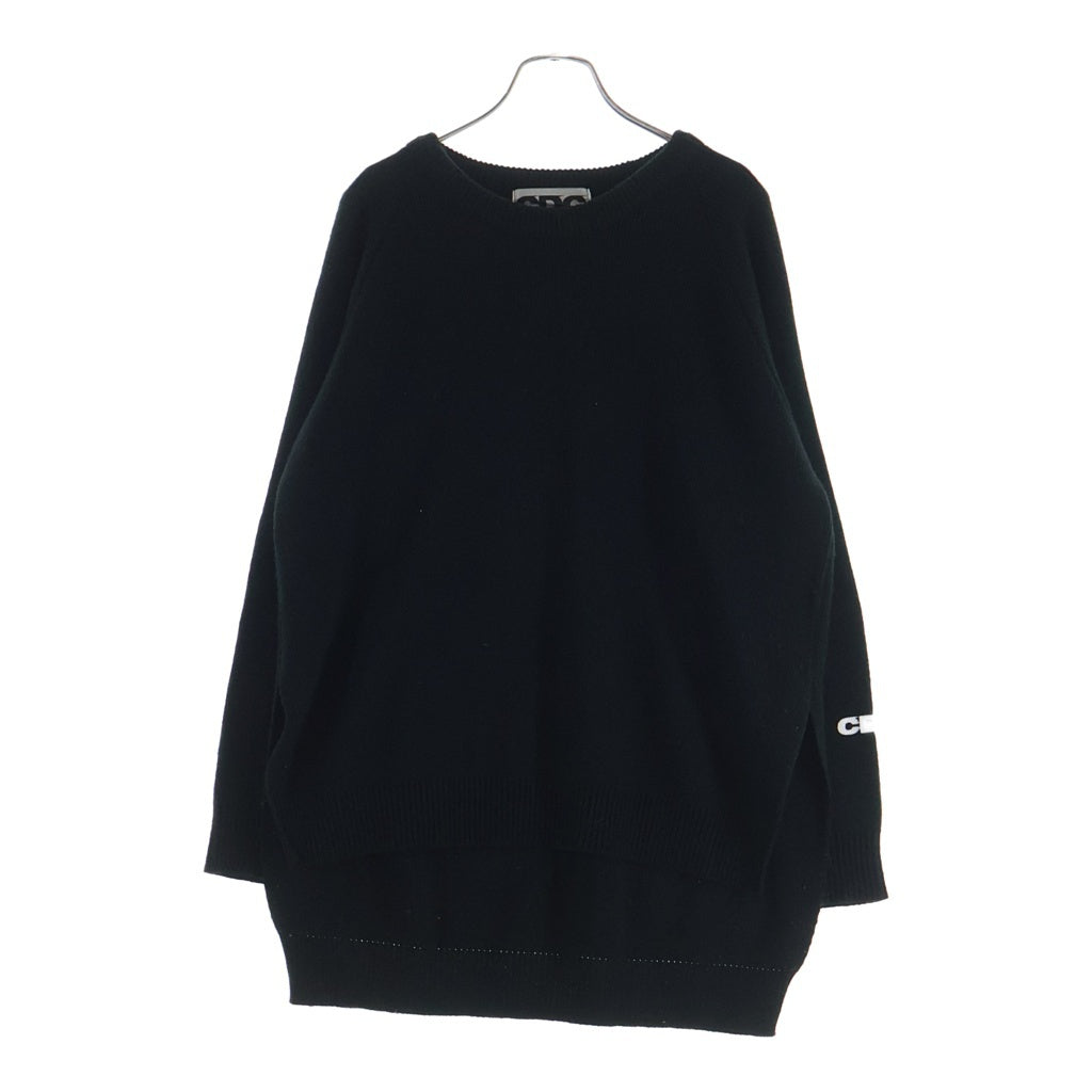 COMME des GARCONS CDG(コムデギャルソン シーディージー) × LOCHAVEN of Scotland ロックエーベン SIDE SLIT KNIT SWEATER サイドスリット ニットセーター ブラック SZ-N005