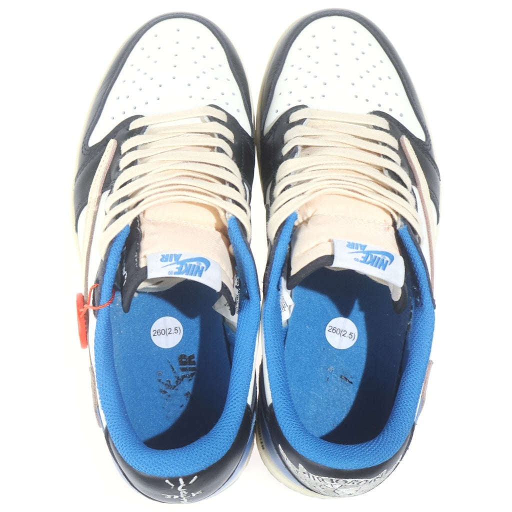 NIKE(ナイキ) ×TRAVIS SCOTT ×FRAGMENT DESIGN AIR JORDAN 1 LOW OG SP トラヴィススコット フラグメント エアジョーダン1 ローカットスニーカー US8/26.0cm DM7866-140