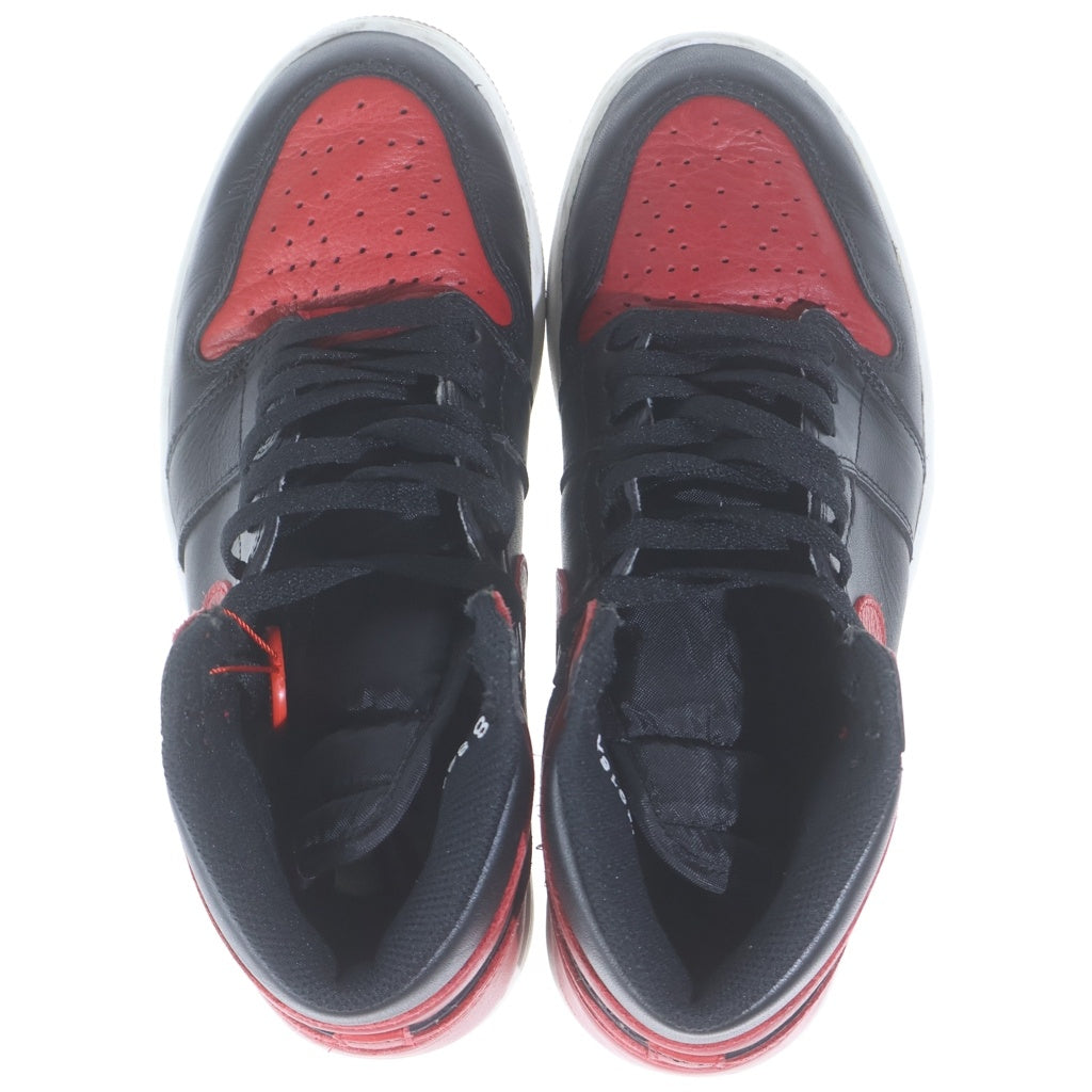 NIKE(ナイキ) AIR JORDAN 1 RETRO HIGH OG BANNED BRED エアジョーダン1ブレッド ハイカットスニーカー レッド/ブラック US8/26.0cm 555088-001