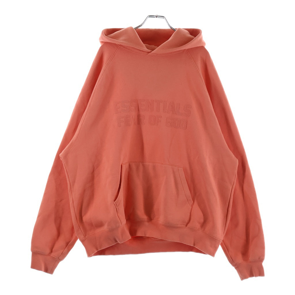 FEAR OF GOD ESSENTIALS(フィアオブゴッド エッセンシャルズ) Felt Logo Pull Over Hoodie フェルトロゴプルオーバーフーディー フーデットスウェットパーカー オレンジ