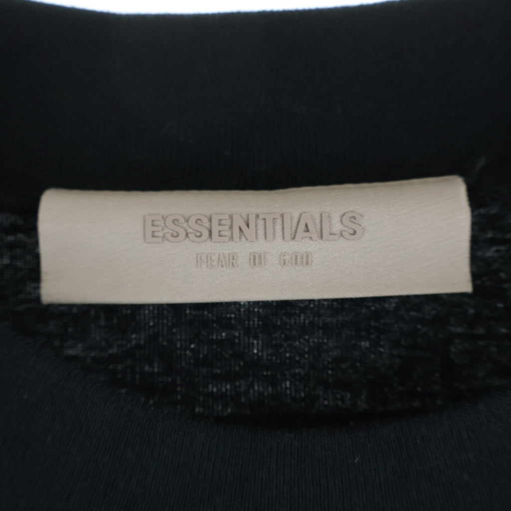 FEAR OF GOD ESSENTIALS(フィアオブゴッド エッセンシャルズ) Felt Logo S/S T-Shirts フェルトロゴショートスリーブTシャツ クルーネック半袖Tシャツ ブラック