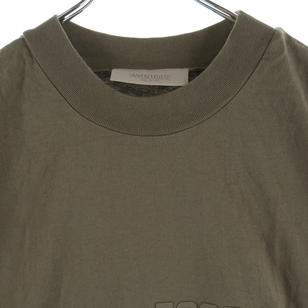 FEAR OF GOD ESSENTIALS(フィアオブゴッド エッセンシャルズ) Felt Logo S/S T-Shirts フェルトロゴショートスリーブTシャツ クルーネック半袖Tシャツ ベージュ