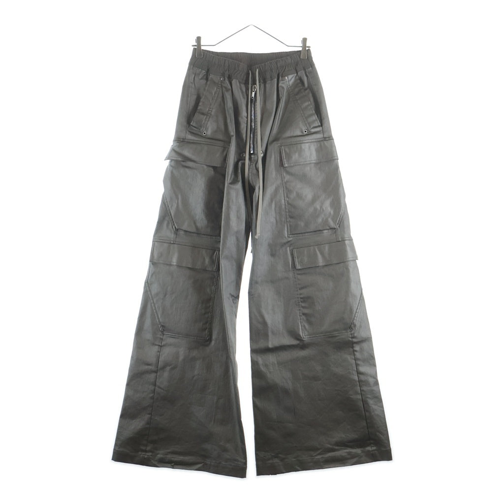Rick Owens(リックオウエンス) 24SS LIDO期 CARGO BELAS カーゴベラロングパンツ RU01D3339-SCT ガンメタリック シルバー