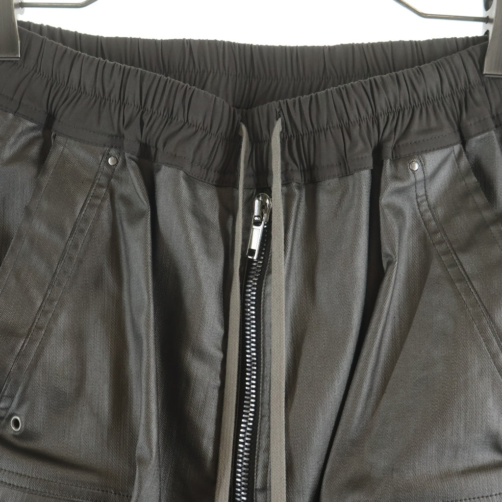 Rick Owens(リックオウエンス) 24SS LIDO期 CARGO BELAS カーゴベラロングパンツ RU01D3339-SCT ガンメタリック シルバー