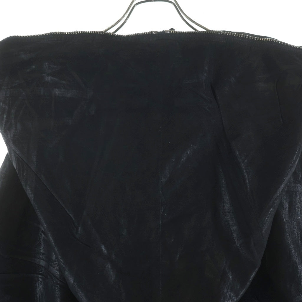 DRKSHDW(ダークシャドウ) Gimp Kaftan JKT フルジップ コーティングデニムパーカー ブラック DU01E3780-SCF