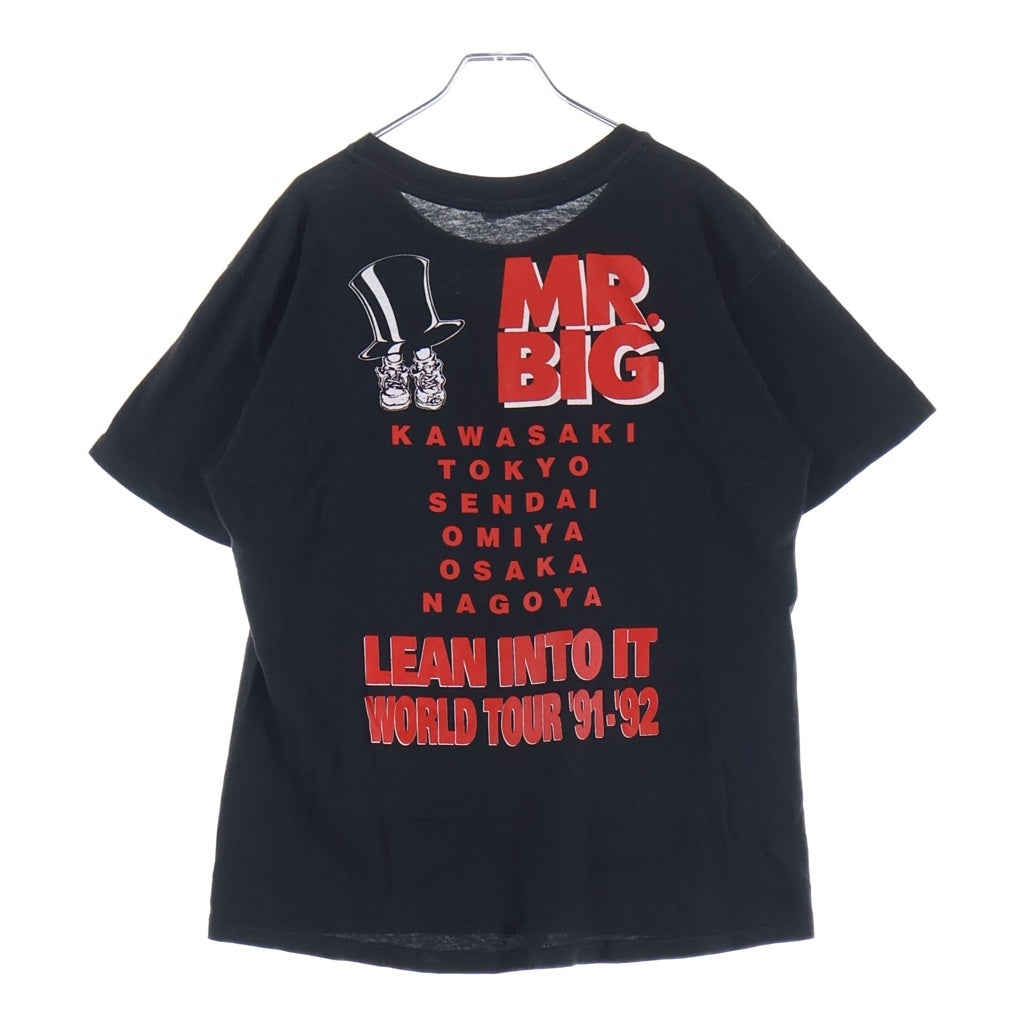 VINTAGE(ヴィンテージ) 90S MR BIG LEAN INTO IT WORLD TOUR Print T-Shirts ミスタービッグ ラーンイントゥイットワールドツアー プリントTシャツ 半袖Tシャツ
