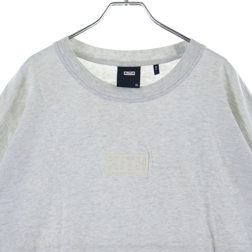 KITH(キス) フロントロゴプリント 長袖Tシャツ カットソー クルーネックス グレー