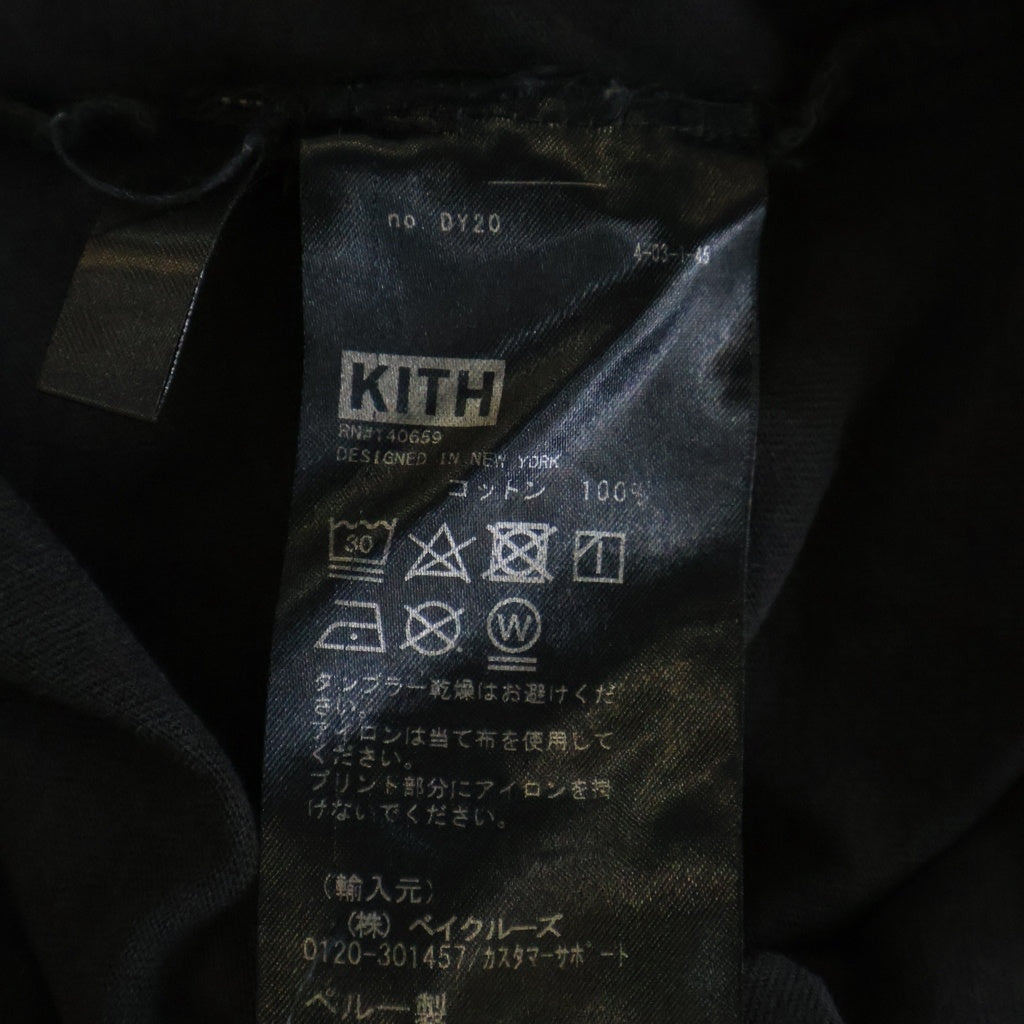 KITH(キス) 21SS The Notorious B.I.G Ready to Die Classic Logo Vintage Tee ザ ノトーリアス B.I.G レディ トゥ ダイ クラシック ロゴ 半袖Tシャツ カットソー ブラック