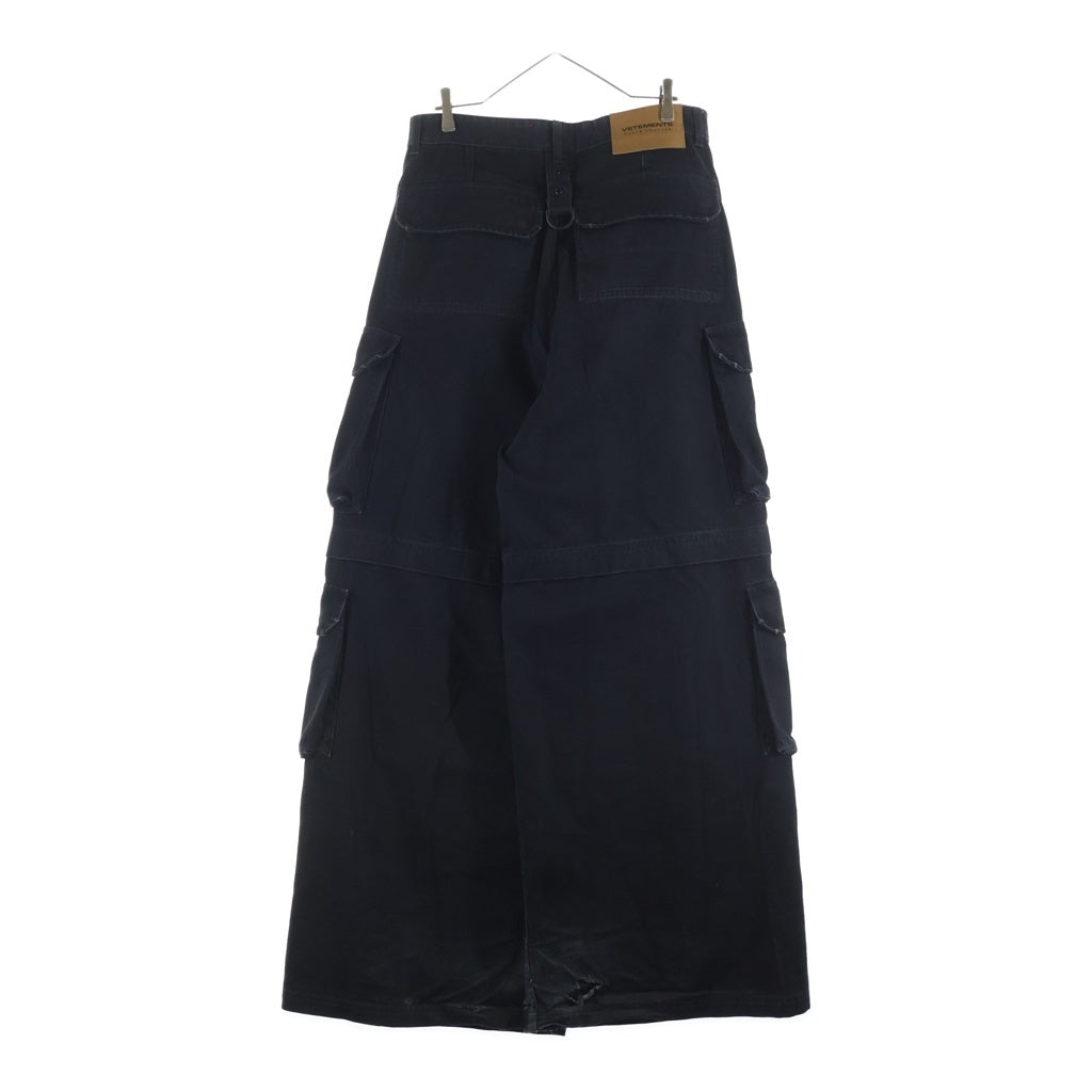 VETEMENTS(ヴェトモン) Multipocket Cargo Jeans マルチポケット カーゴパンツ ブラック UA65PA850B