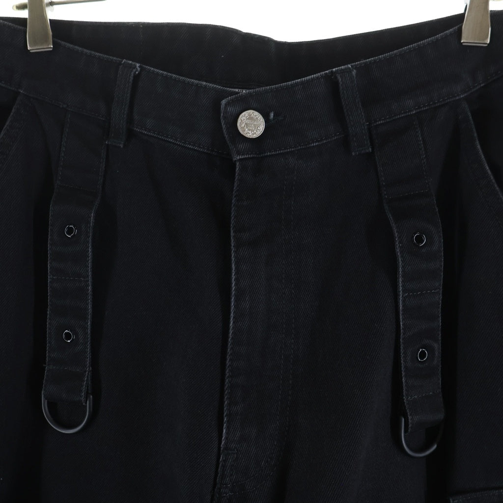 VETEMENTS(ヴェトモン) Multipocket Cargo Jeans マルチポケット カーゴパンツ ブラック UA65PA850B
