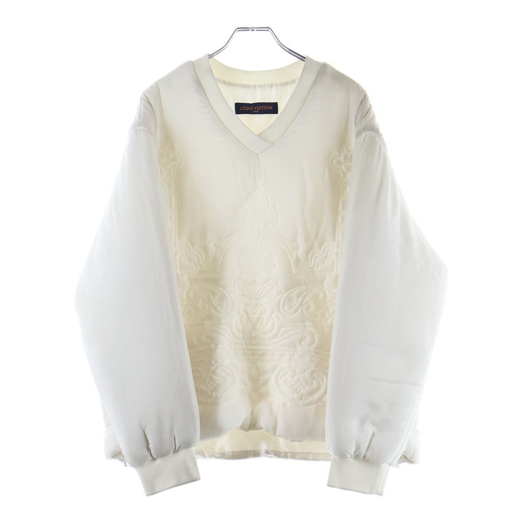 LOUIS VUITTON(ルイヴィトン) 23SS オーナメントパデッド Vネック プルオーバー ホワイト RM222 OF3 HNB65W