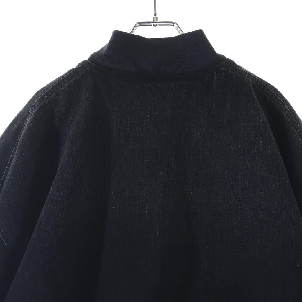 BALENCIAGA(バレンシアガ) STANDARD BOMBER ダメージ加工デニムボンバージャケット 850058 TTW67