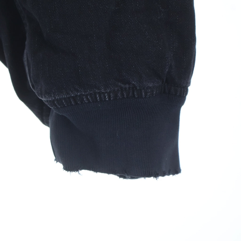 BALENCIAGA(バレンシアガ) STANDARD BOMBER ダメージ加工デニムボンバージャケット 850058 TTW67