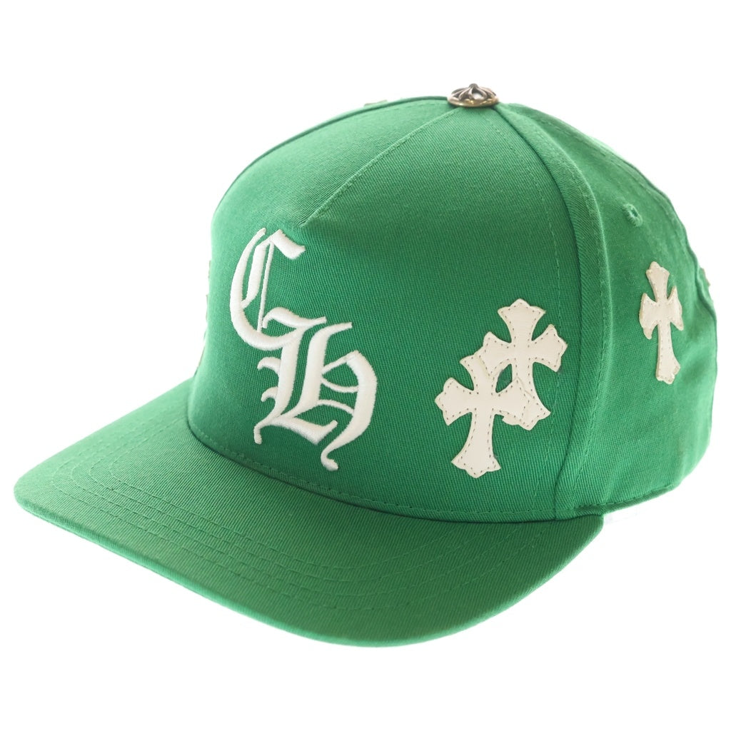 CHROME HEARTS(クロムハーツ) CH HAT CH刺繍クロスパッチベースボールキャップ グリーン