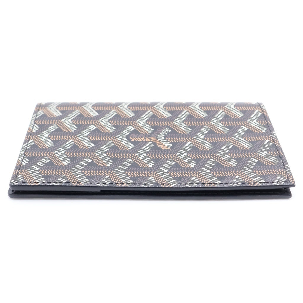 GOYARD(ゴヤール) ヘリンボーン グルネル PVC レザー パスポートケース パスケース ブラック