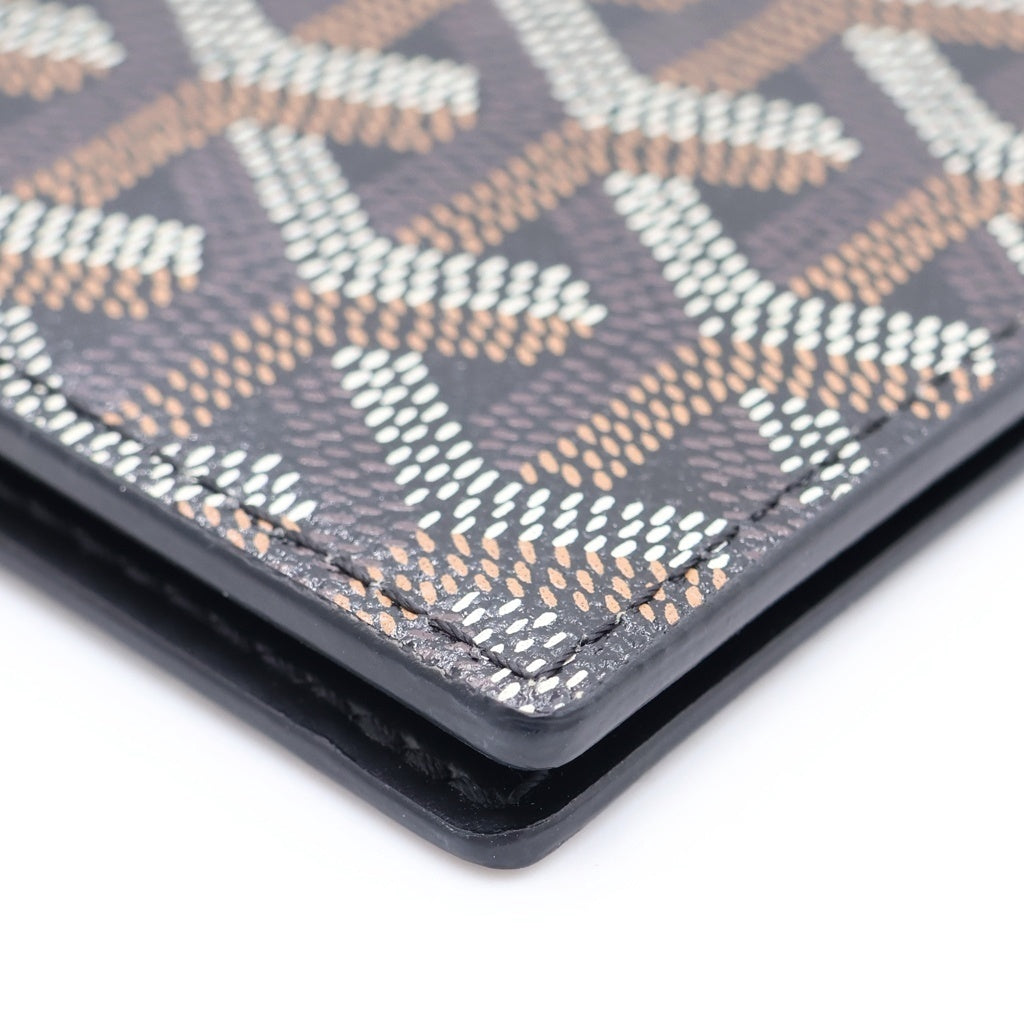 GOYARD(ゴヤール) ヘリンボーン グルネル PVC レザー パスポートケース パスケース ブラック