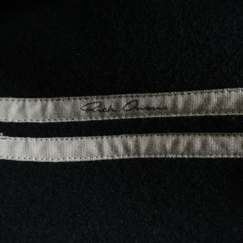 Rick Owens(リックオウエンス) Cropped Hooded Flight クロップド フーデッド フライト ジップアップ ジャケット ブラック RU02E1761-WSF