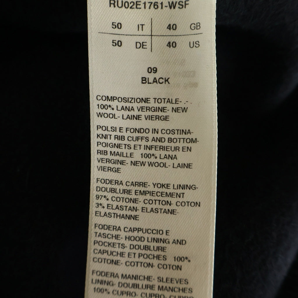 Rick Owens(リックオウエンス) Cropped Hooded Flight クロップド フーデッド フライト ジップアップ ジャケット ブラック RU02E1761-WSF