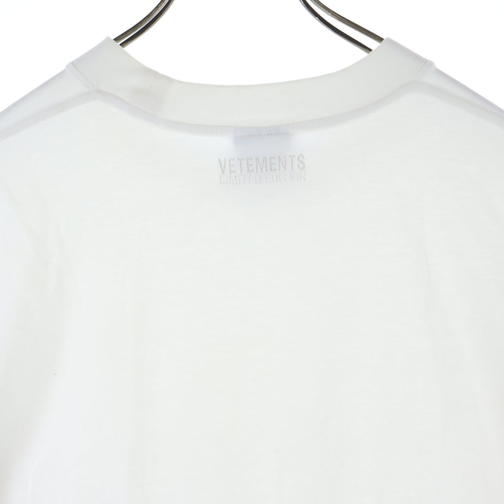 VETEMENTS(ヴェトモン) ALL WHITE INSIDE-OUT T-SHIRT オールホワイト インサイドアウト 半袖Tシャツ ホワイト UE63TR660W