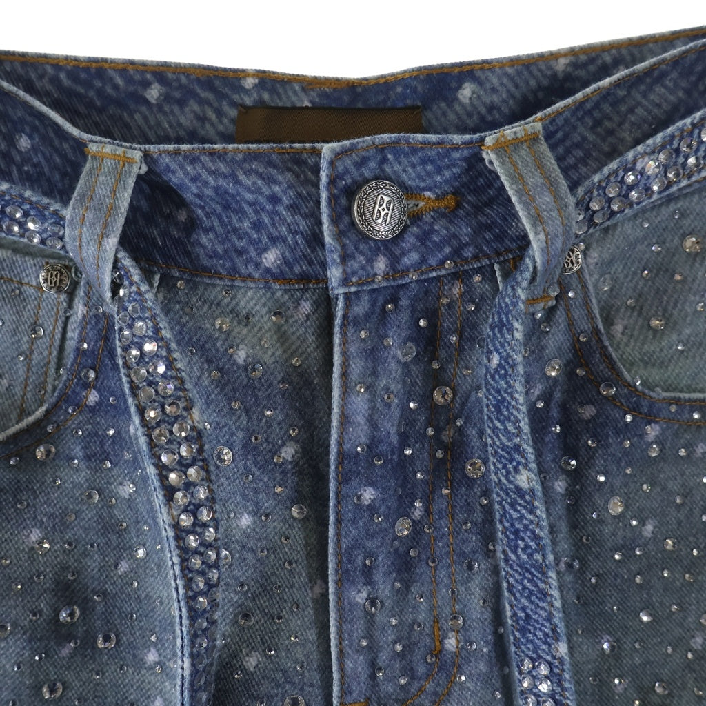 BIRTH OF ROYAL CHILD(バースオブロイヤルチャイルド) Swarovski Diamond Pants スワロフスキー デニムパンツ インディゴ