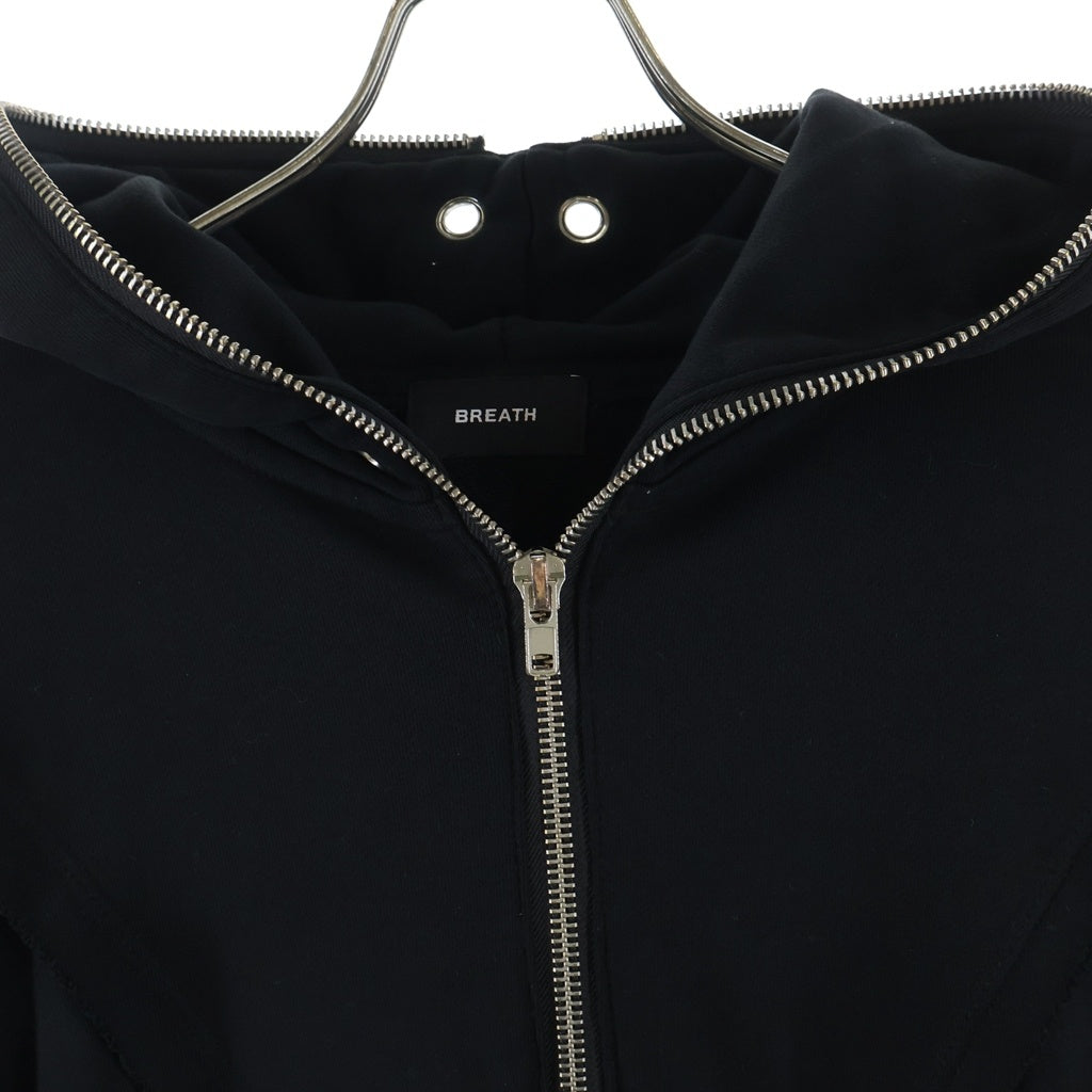 BREATH(ブレス) 26SS FADE ZIP UP HOODIE TYPE-2 フェードジップアップフーディー スウェットパーカー BR26SS-C5003 ブラック