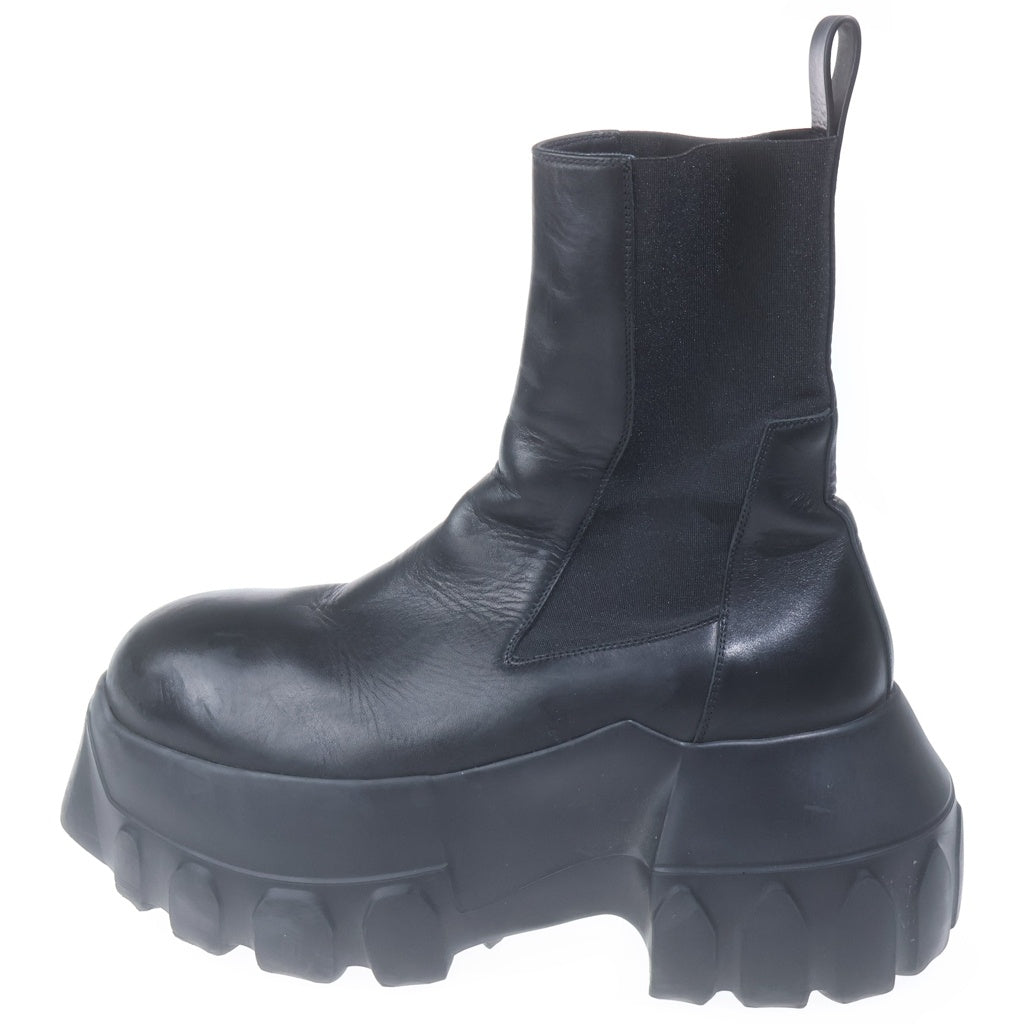 Rick Owens(リックオウエンス) BEATLE MEGA TRACTOR 01F2860 ビートルメガトラクター レザーブーツ ブラック