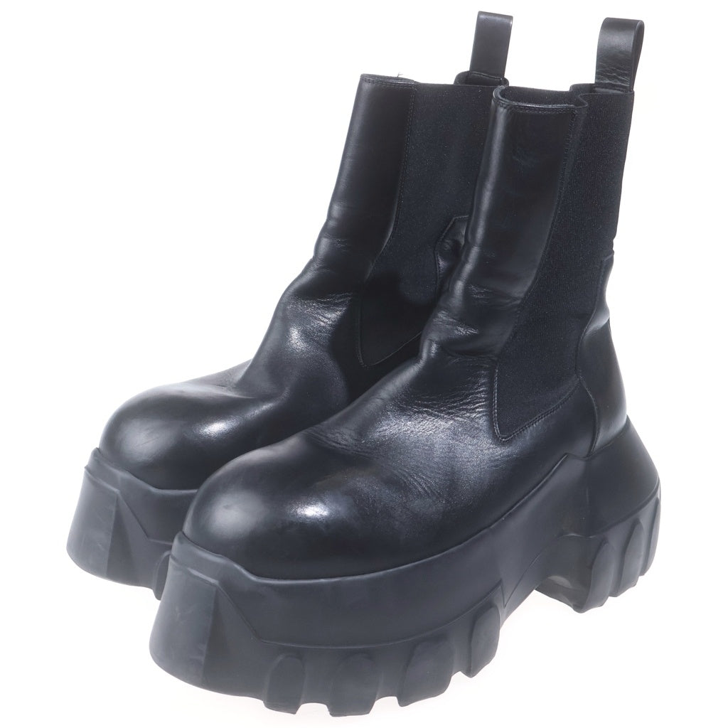 Rick Owens(リックオウエンス) BEATLE MEGA TRACTOR 01F2860 ビートルメガトラクター レザーブーツ ブラック