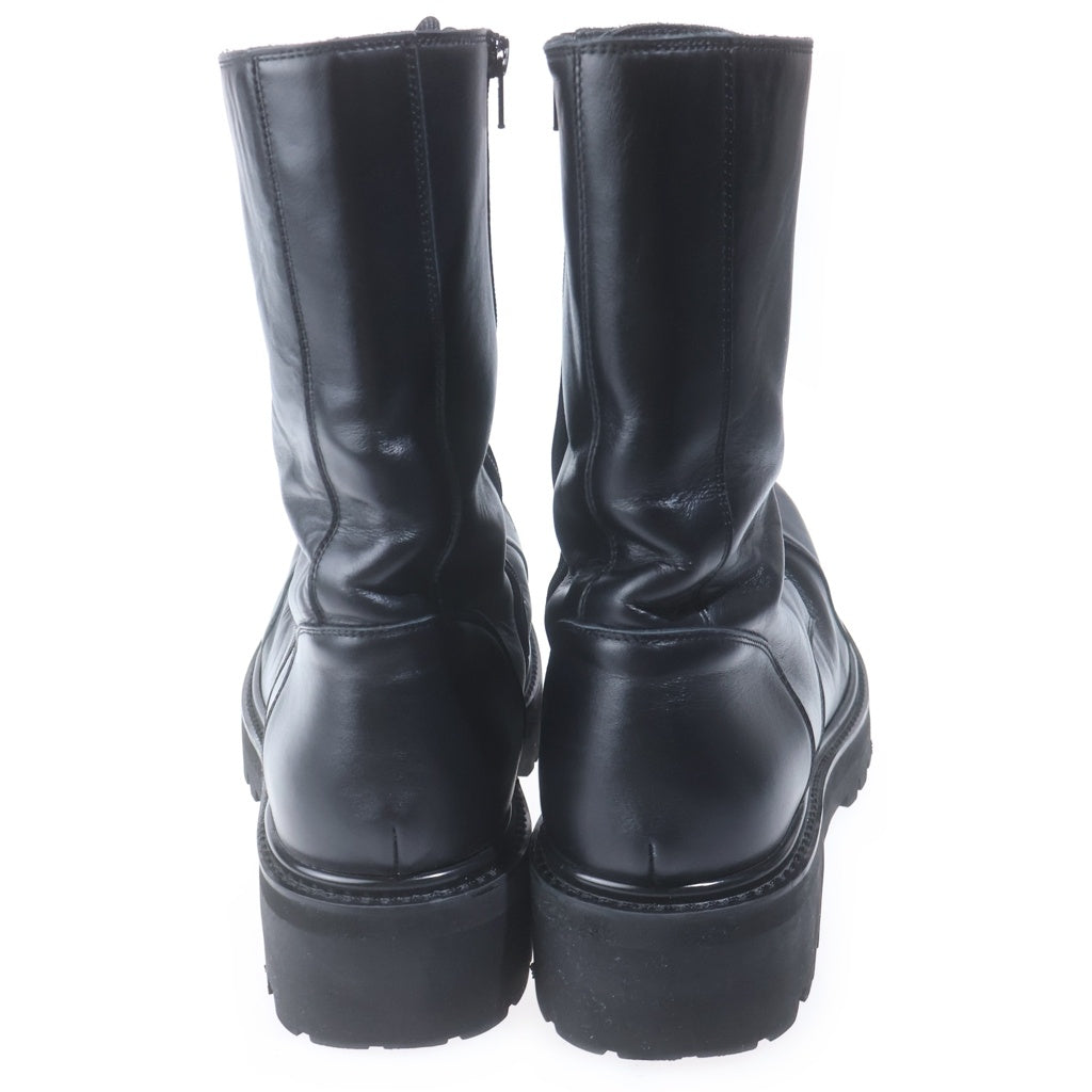 VETEMENTS(ヴェトモン) 25AW Stomp Combat Boot UH76BT800B ストンプ コンバット レースアップ レザーブーツ ブラック