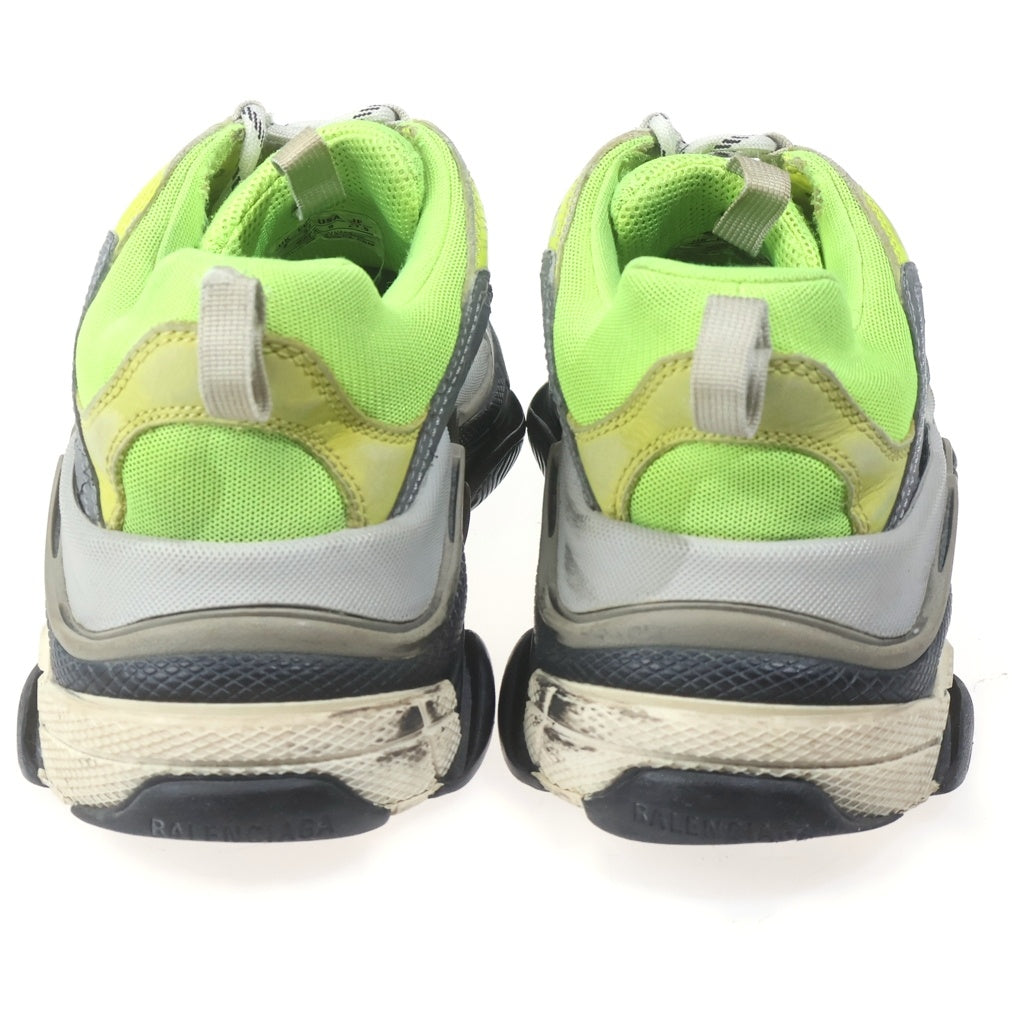 BALENCIAGA(バレンシアガ) TRIPLE S 512175 ロゴエンブロイダリー ダッド ローカットスニーカー イエロー
