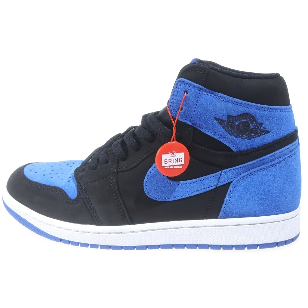 NIKE(ナイキ) Air Jordan 1 Retro High OG Royal Reimagined エアジョーダン1 ロイヤルリイマジンド ハイカットスニーカー US10.5/28.5cm DZ5485-042 ブラック/ブルー