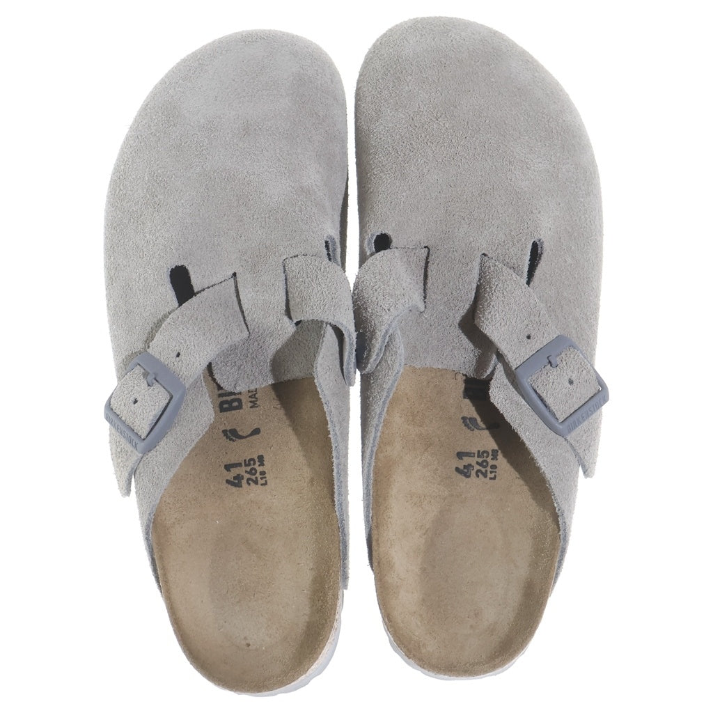 BIRKENSTOCK(ビルケンシュトック) Boston Stone Coin Leather Sandal ボストン ストーンコイン レザーサンダル スエードサンダル 1027751 ベージュ