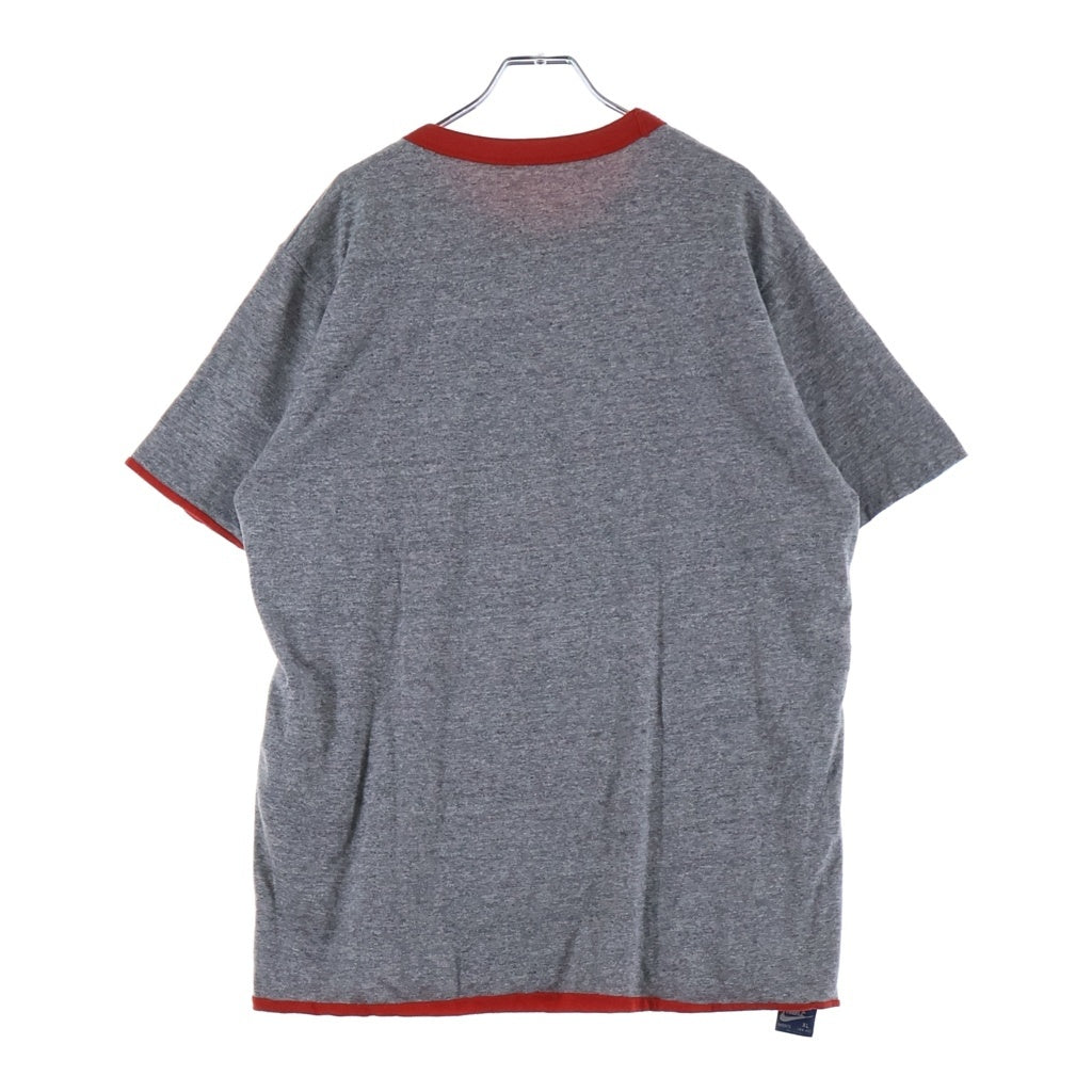 NIKE(ナイキ) 90S VINTAGE ヴィンテージ 紺タグ カマボコロゴ リバーシブル 半袖Tシャツ カットソー レッド/グレー