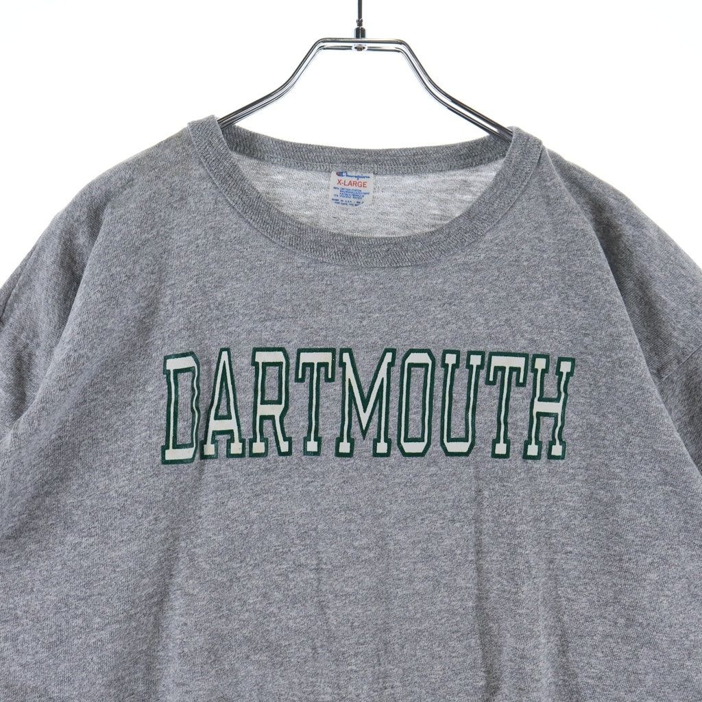 CHAMPION(チャンピオン) 70S VINTAGE ヴィンテージ USA製 カレッジロゴプリント 半袖Tシャツ カットソー グレー