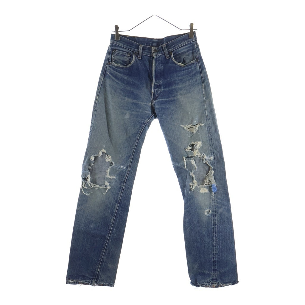 Levi's(リーバイス) 60S VINTAGE 前期 501 BIG E ヴィンテージ ボタン裏2 ボタンフライストレートデニムパンツ ブルー
