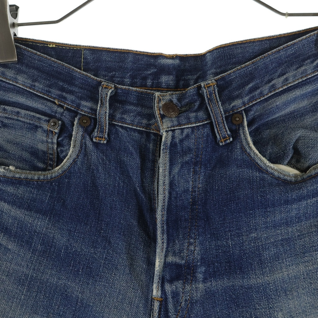 Levi's(リーバイス) 60S VINTAGE 前期 501 BIG E ヴィンテージ ボタン裏2 ボタンフライストレートデニムパンツ ブルー