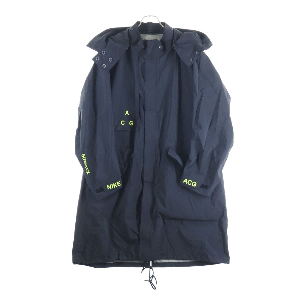 NIKE ACG(ナイキエーシージー) GORETEX COAT ゴアテックス ナイロン フーデッド ロング ジャケット コート ブラック AQ3516-010