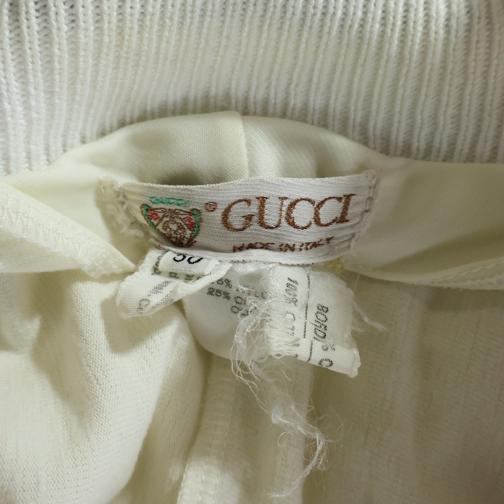 GUCCI(グッチ) 80S VINTAGE ヴィンテージ GGロゴ トラックジャケット ホワイト