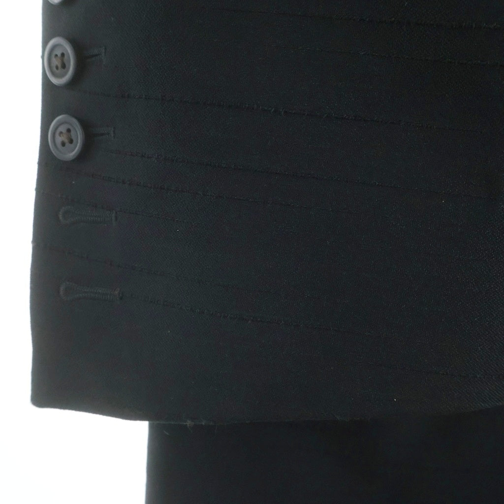 Rick Owens(リックオウエンス) 23AW LUXOR RUNWAY TATLIN COAT ルクソール期 ランウェイタトリンコート バックストラップウールロングコート RR02C7900-WSU ブラック