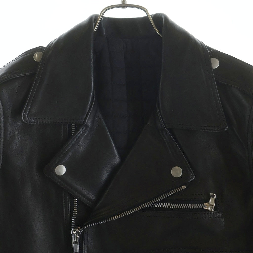Rick Owens(リックオウエンス) 25AW CONCORDIANS BAUHAUS STOOGES コンコルディアンス期 バウハウスストゥージス ホースレザーダブルライダースジャケット RR02E1702-LHOSJP ブラック