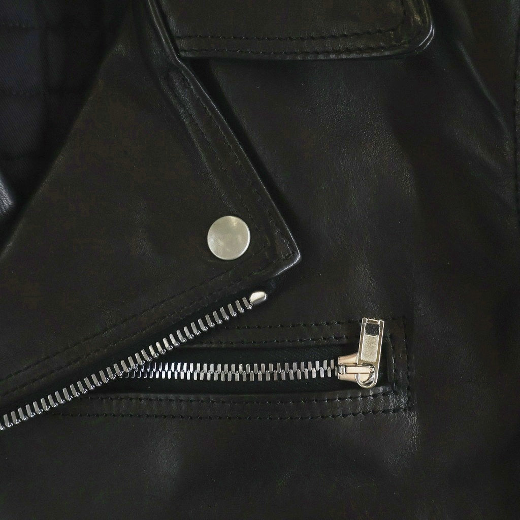 Rick Owens(リックオウエンス) 25AW CONCORDIANS BAUHAUS STOOGES コンコルディアンス期 バウハウスストゥージス ホースレザーダブルライダースジャケット RR02E1702-LHOSJP ブラック