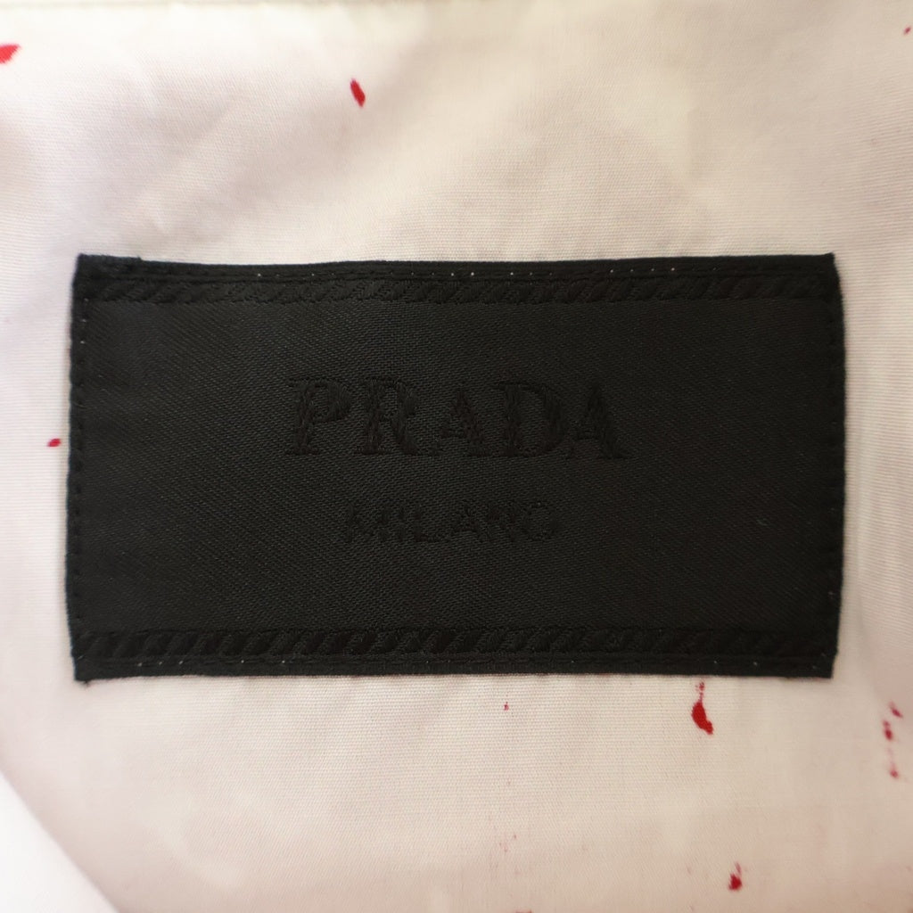 PRADA(プラダ) 胸ポケットデザイン 半袖シャツ UCS414 S221 108L レッド