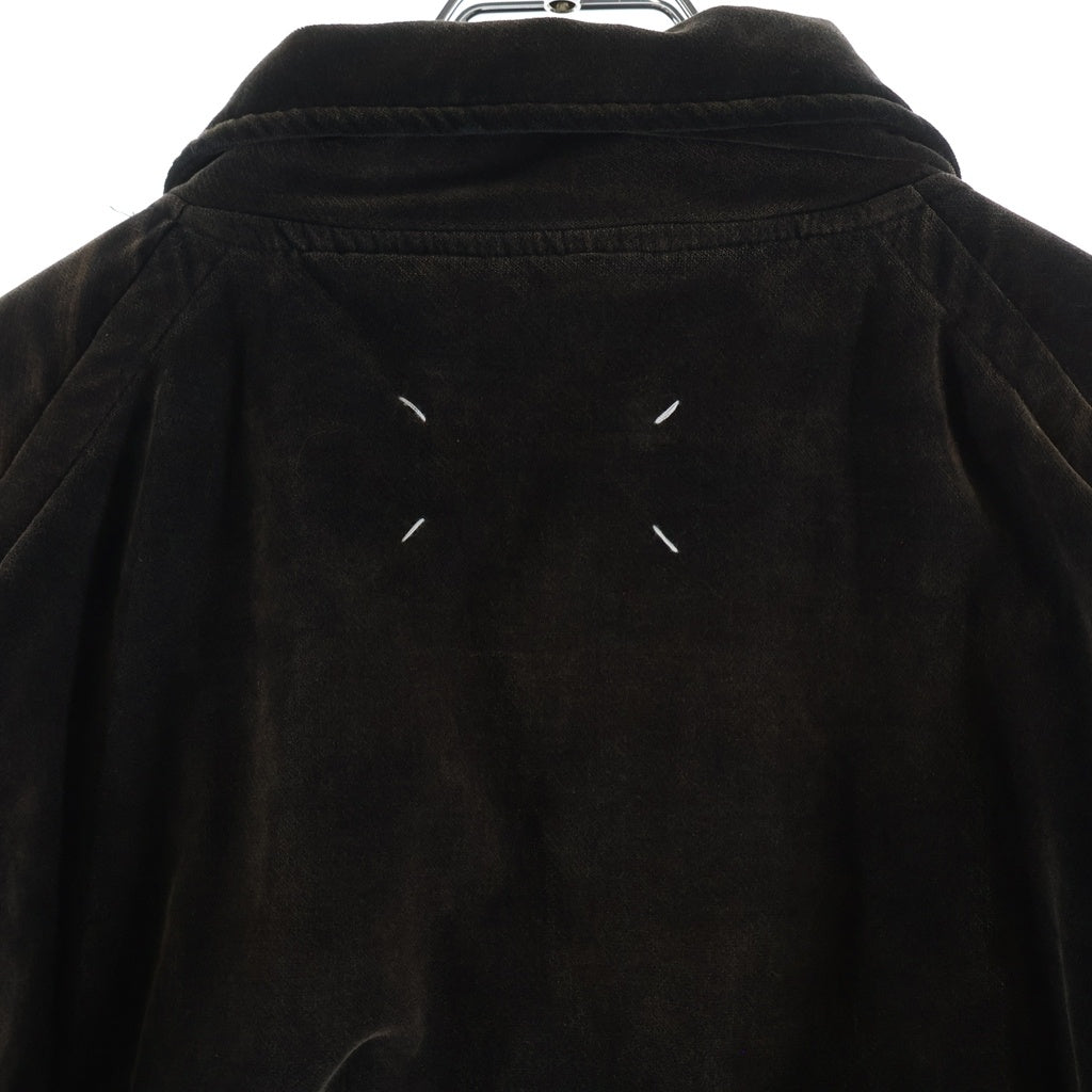 Maison Margiela(メゾンマルジェラ) 22AW Velvet bomber jacket ベルベットボンバージャケット ブルゾン S50AM0565 ブラウン