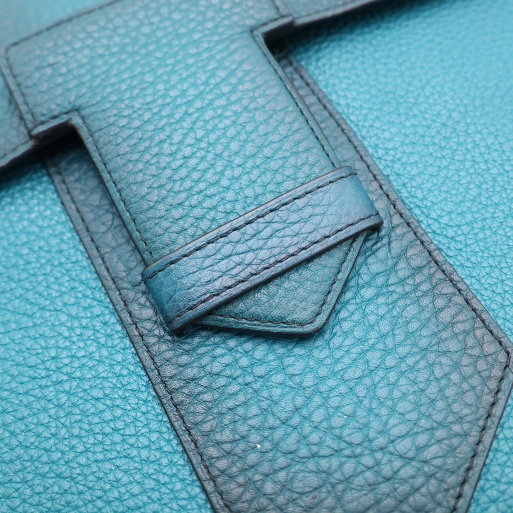 DELVAUX(デルボー) クラッチバッグ プレッセ A4 レザー グリーン