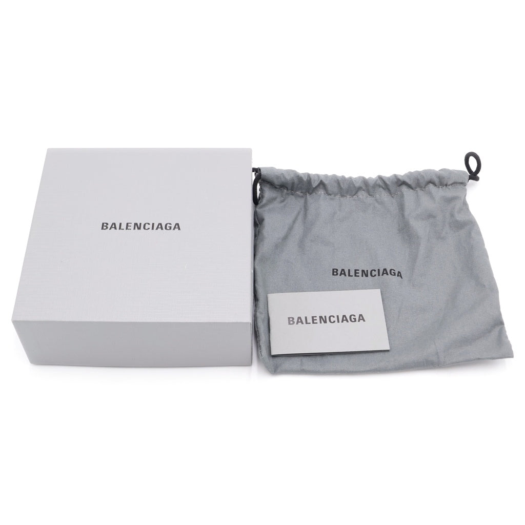 BALENCIAGA(バレンシアガ) BB LOGO BELT BBロゴデザイン クロコダイル型押し ベルト 570370 ブラック