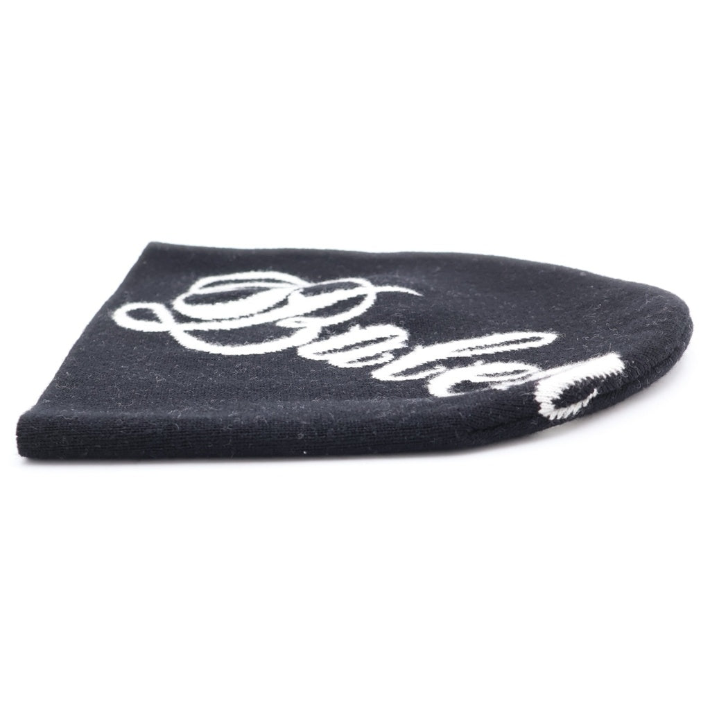 BALENCIAGA(バレンシアガ) Black Wool Beanie ロゴデザイン ウール ニット帽 ビーニー 857477 T1775 ブラック