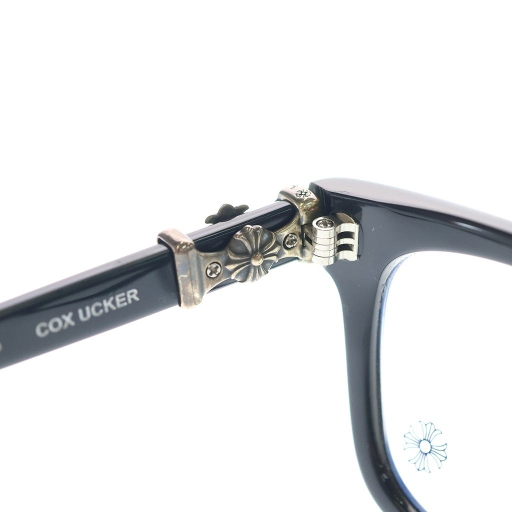 CHROME HEARTS(クロムハーツ) COX UCKER コックサッカー CHクロステンプル ウェリントンメガネ アイウェア ブラック/シルバー