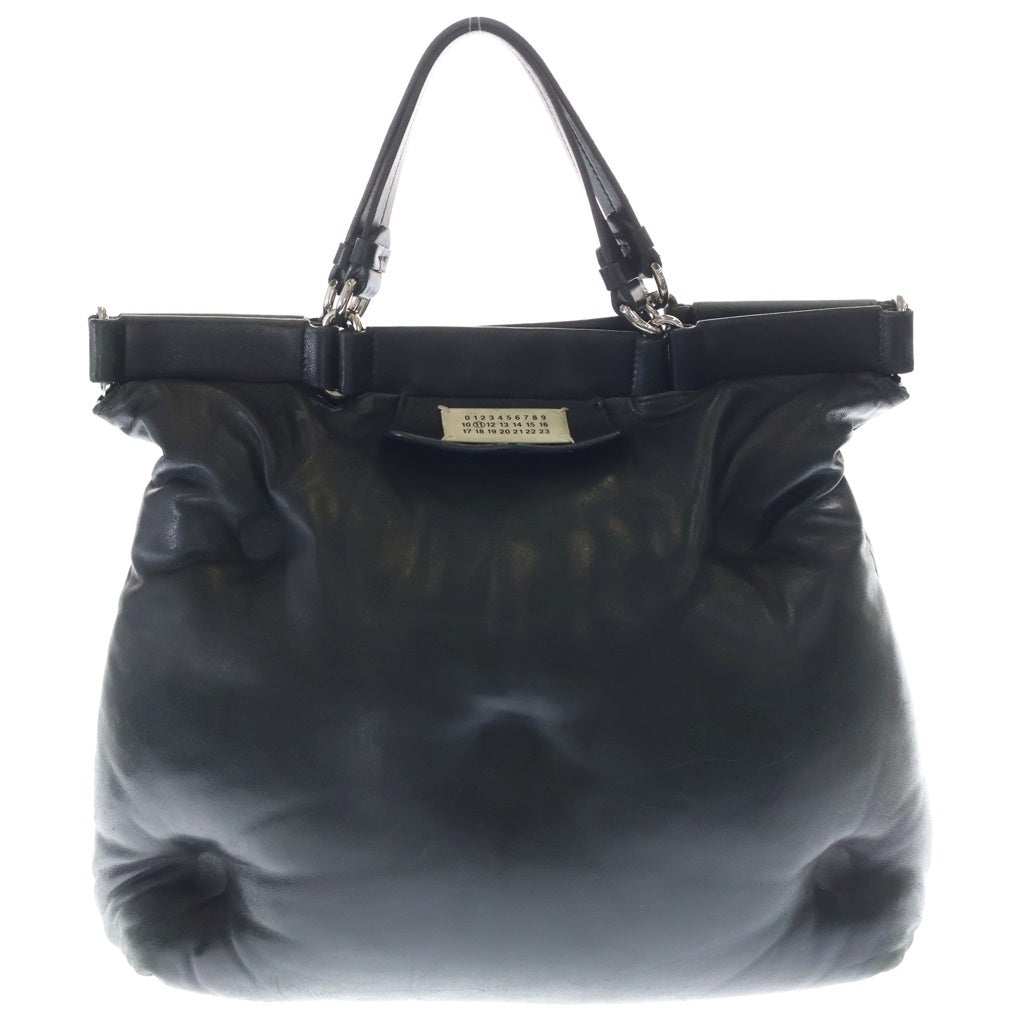 Maison Margiela(メゾンマルジェラ) Glam Slam グラムスラム レザー ハンドバッグ ブラック S56WC0126 レディース